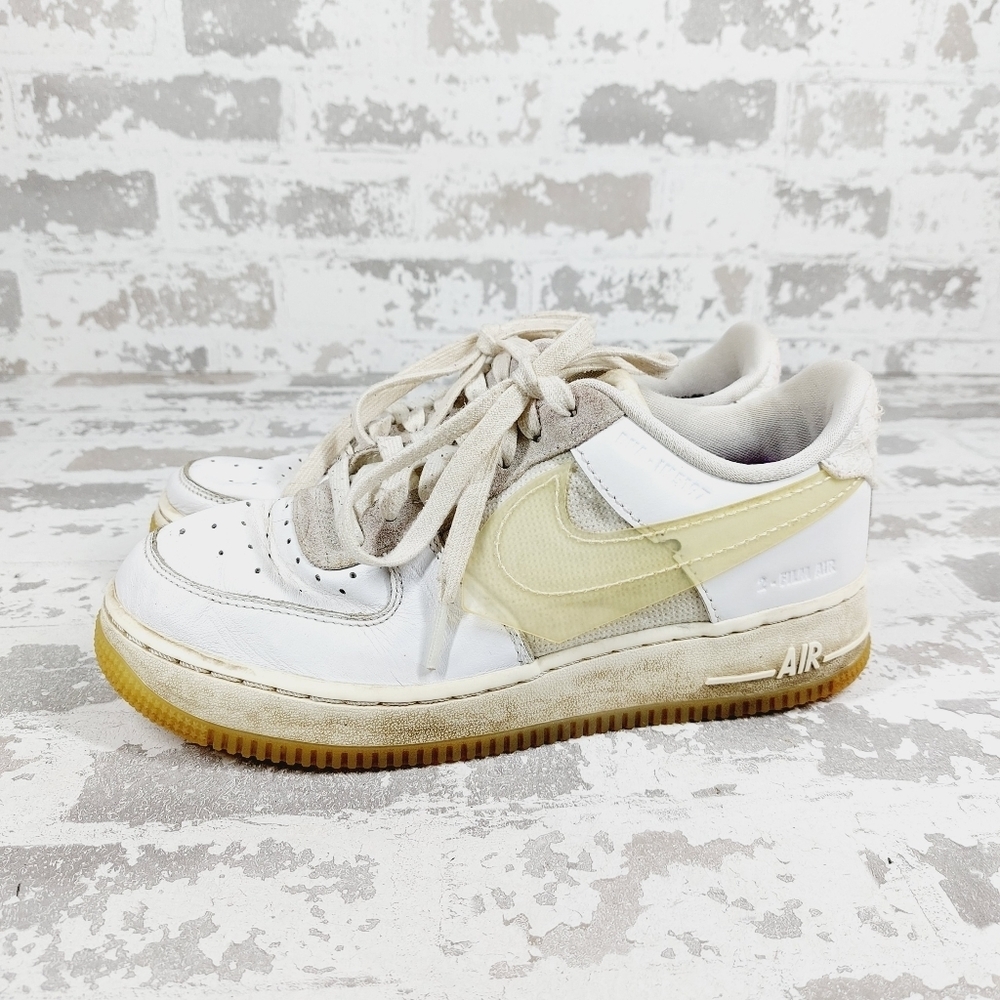 Nike Air Force Low Women's Shoes White Lace Up Athleisure Running Sneakers V768